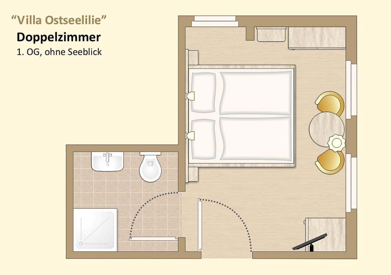 Ferienzimmer In Der Villa Ostseelilie ザスニッツ エクステリア 写真